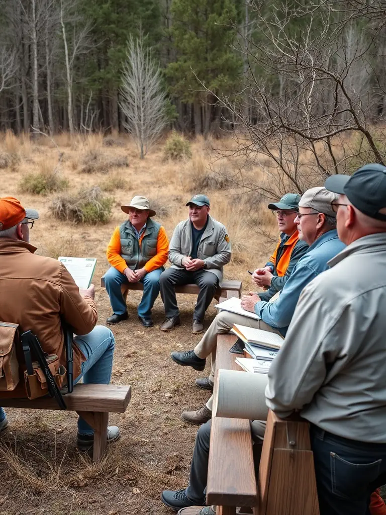 Educational workshop with children learning about responsible angling and aquatic conservation, emphasizing the association's educational outreach.